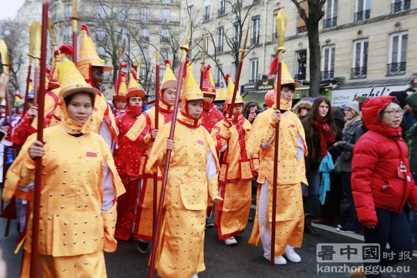 巴黎13区欢庆中国新年游行