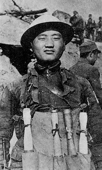 抗日战争中一名国军敢死队员(网络图片)