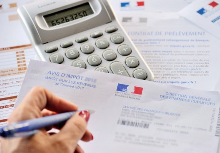 法国个人所得税税单（AFP/Getty Images）