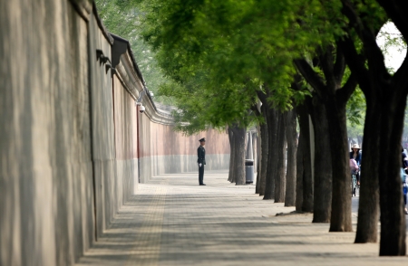 北京中南海外的围墙(Getty Images)