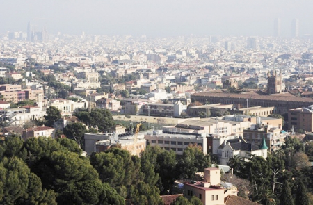 2013年，巴塞罗那一个被污染的城市（AFP／Getty Images）