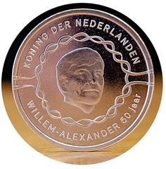 荷兰国王五十岁生日纪念币（AFP/Getty Images）