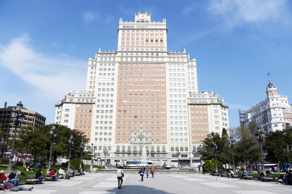 马德里市中心的地标建筑西班牙大厦（AFP/Getty Images）