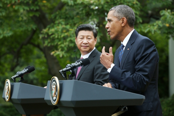 习近平与奥巴马 (Getty Images)