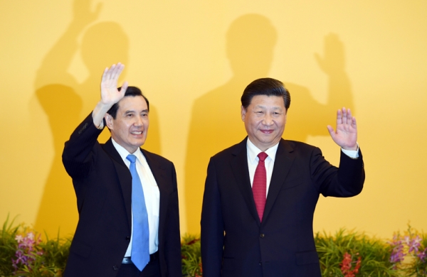 11月7日，习近平与马英九在新加坡会面。 (AFP/Getty Images)