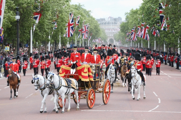 英国女王伊丽莎白二世的生日游行（Getty Images)