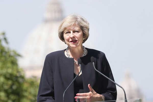 英国首相特里莎•梅（AFP/Getty Images)