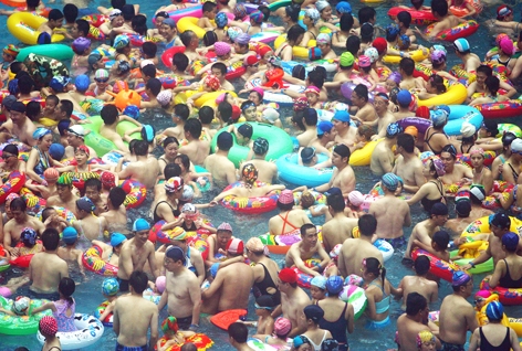 游泳在中国还没有成为一项群众性体育运动。（Getty Images）