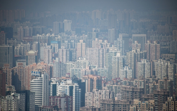 上海的一处楼房群 (AFP/Getty Images)