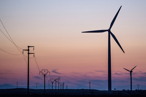 可再生能源之一的风力发电（Getty Images）