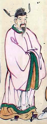 《南殿障子圣贤之图》中的李勣画像 《南殿障子圣贤之图》中的李勣画像