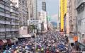 大批支持“反送中”运动的香港市民前往元朗集会。（周秀文／看中国摄影）