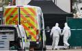 2019年10月23日，英国警方法医人员在检查伦敦东部格雷斯的沃特莱德工业园货车内发现了39具尸体。(图片来源:Leon Neal/Getty Images