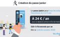 从今年9月1日起，在大巴黎地区推出专门针对4岁-11岁儿童的交通卡（passe junior），价格定为一年24欧元。（Île de france mobilités官网）