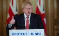 英国首相约翰逊20日在伦敦举行新闻发布会。（Getty Images）