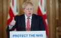 3月20日，英国首相约翰逊在伦敦举行的新闻发布会上。（Getty Images）