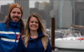 Rachel Hartley和丈夫Taylor 驾驶 “ the Turing Point ” 航行大西洋，奔赴纽约市。 (图片来源：视频截图)