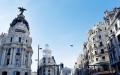 10月16日马德里市中心主要街道。受疫情影响，西班牙经济萎靡。（GABRIEL BOUYS/AFP via Getty Images）