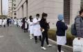 上海各大医院全院全员核酸检测。（图片来源：微博）