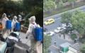 有民众8月2日爆料，上海浦东新区川沙镇心圆西苑小区因疫情已经封闭，当地民众只能进不能出。（图片来源：视频截图）