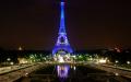 法国开始轮值欧盟主席国巴黎埃菲尔铁塔点亮蓝灯。（图片来源：Pixabay）