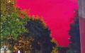 2022年5月11日，福州市马尾区出现血红色天空。（网络视频截图）