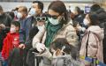 2020年2月1日，在北京机场等待出关的中国人。（Greg Baker/AFP via Getty Images）