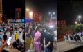 广西北海封控一个多月后，网传8月15日北海市所有被封控小区的居民聚集一起抗议，北海官方紧急通知次日解封。（图片来源：视频截图）