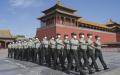 在北京紫禁城执勤的武警（Kevin Frayer/Getty Images）