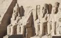位于古埃及建筑遗址阿布辛贝勒神庙的拉美西斯二世建筑群。（KHALED DESOUKI/AFP via Getty Images）