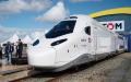 2022年9月9日，在法国西部拉罗谢尔的阿尔斯通工厂，SNCF展示新一代高速列车TGV M。（XAVIER LEOTY/AFP via Getty Images）