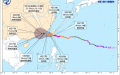 9月3日17时至6日17时，台风“海葵”路径概率预报图。图片来源：中央气象台官网
