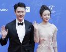 2017年4月16日，北京国际电影节开幕式上的冯绍峰与赵丽颖。（Lintao Zhang/Getty Images）