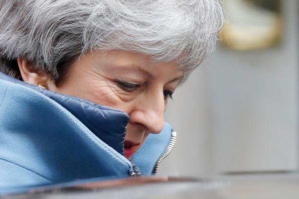 英国议会投票决定拒绝在4月12日无协议脱欧，这促使梅首相提请欧盟再次延期。（AFP/Getty Images）