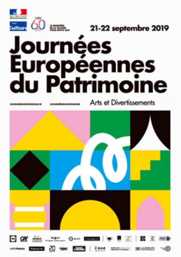 2019年欧洲遗产日海报（© Playground - Ministère de la Culture）