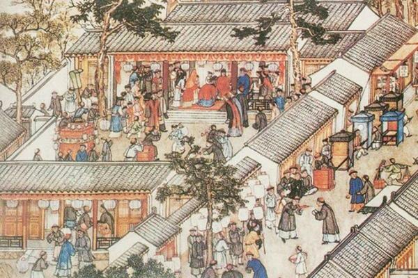 中国古代婚礼喜宴（公有领域）