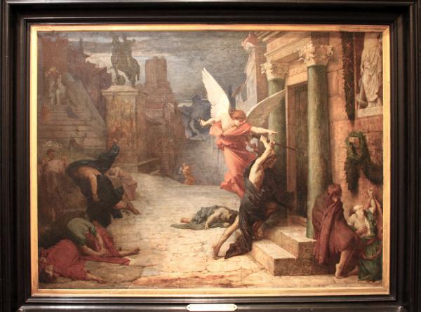 油画《被瘟疫侵袭的罗马城》（Peste à Rome）