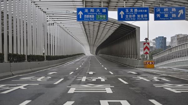 疫情下空旷的武汉街道（AFP via Getty Images） 