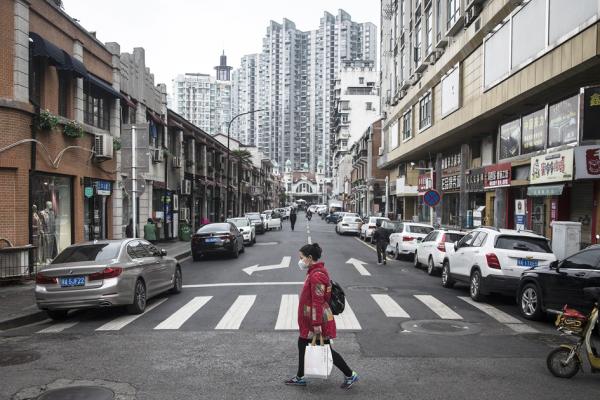 4月11日，解封后的武汉街头仍冷冷清清。（Getty Images）