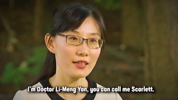 香港大学中国病毒学专家闫丽梦（视频截图）