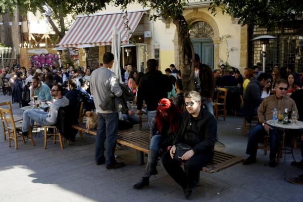 塞浦路斯尼古西亚街头。（Milos Bicanski/Getty Images）