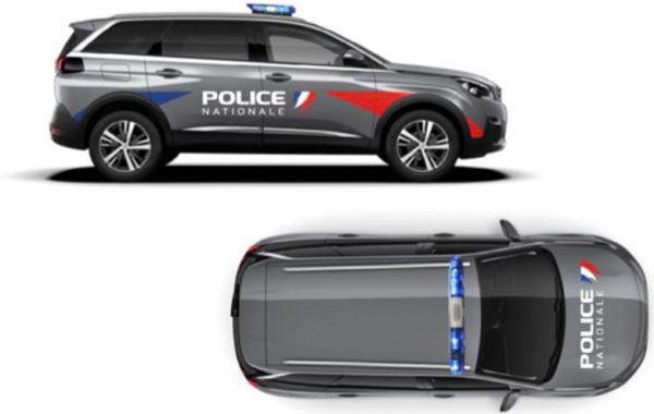 法国内政部长达尔马宁在推特账户上，分享了法国国家警察的全新标致5008 SUV的视觉效果图。