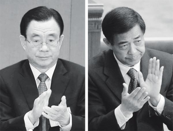 左图：贺国强（Lintao Zhang/Getty Images）；右图：薄熙来（LIU JIN/AFP via Getty Images）