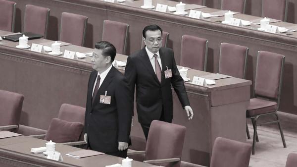 习近平和李克强在两会上。（Lintao Zhang/Getty Images） 