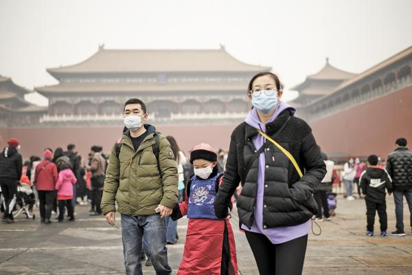 2021年，大年初二的北京。（Getty Images)