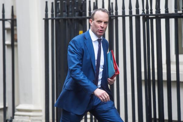 英国外交大臣拉布（Dominic Raab）（Peter Summers/Getty Images）