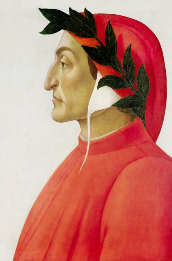 但丁像，由画家桑德罗•波提切利作于1495年