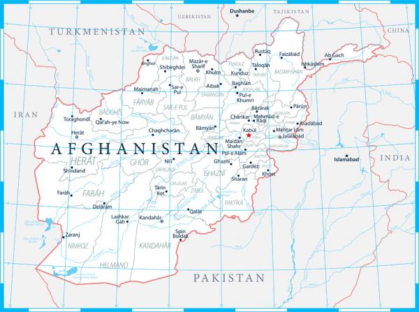 阿富汗与邻国（123RF）