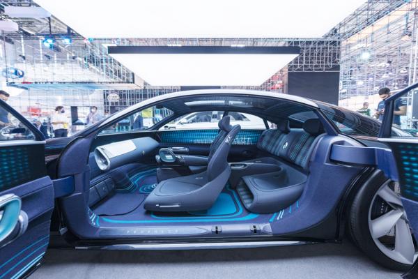 在本届慕尼黑车展上，现代汽车展示的概念车。（Jan Hetfleisch/Getty Images）