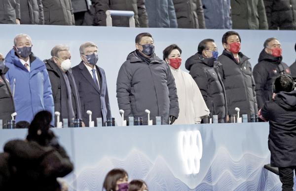 2022年2月4日，习近平出席北京2022年冬季奥运会开幕式。（ Jean Catuffe/Getty Images）